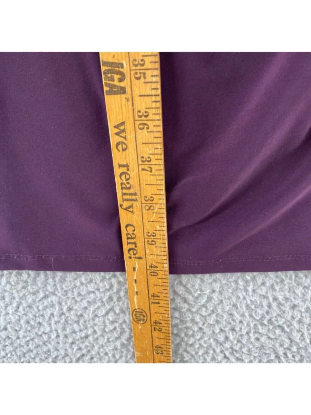 Lauren Ralph Lauren Dress Womens 6 Purple Surplice Faux Wrap 3/4 Sleeve Bodycon - Picture 10 of 11